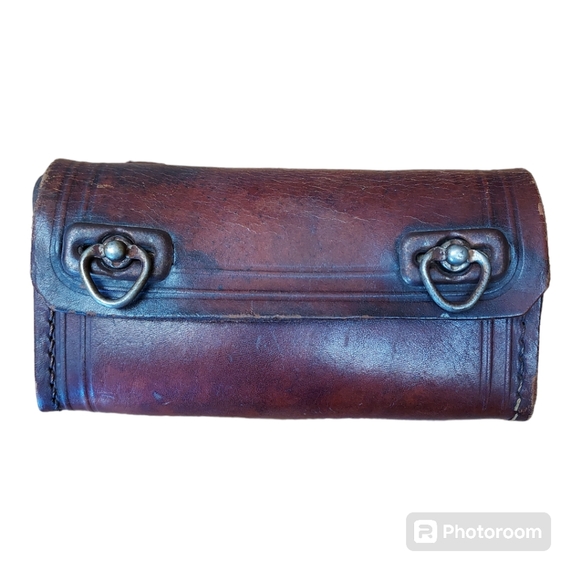Unbranded Other - Antique Leather Bicycle Tool Bag